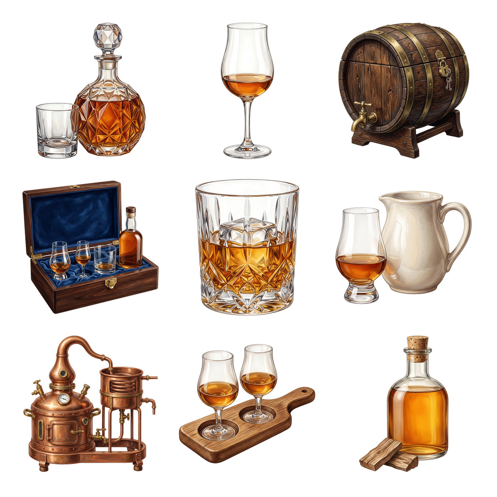Whiskey Tasting Cabinet — Complete assortment