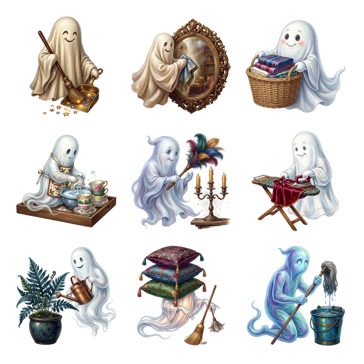 Friendly Ghost Housework — Complete assortment