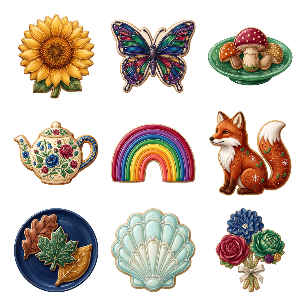 Decorated Sugar Cookies — Complete assortment