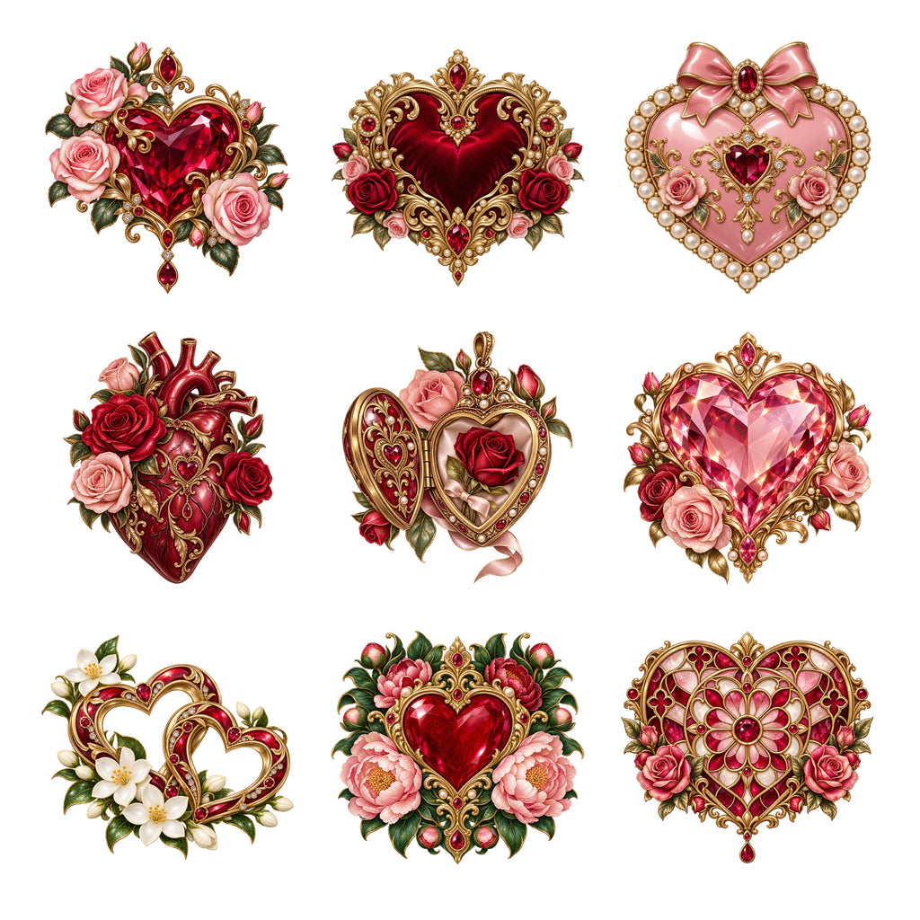 Valentine Hearts - Jewel Garden — Complete assortment