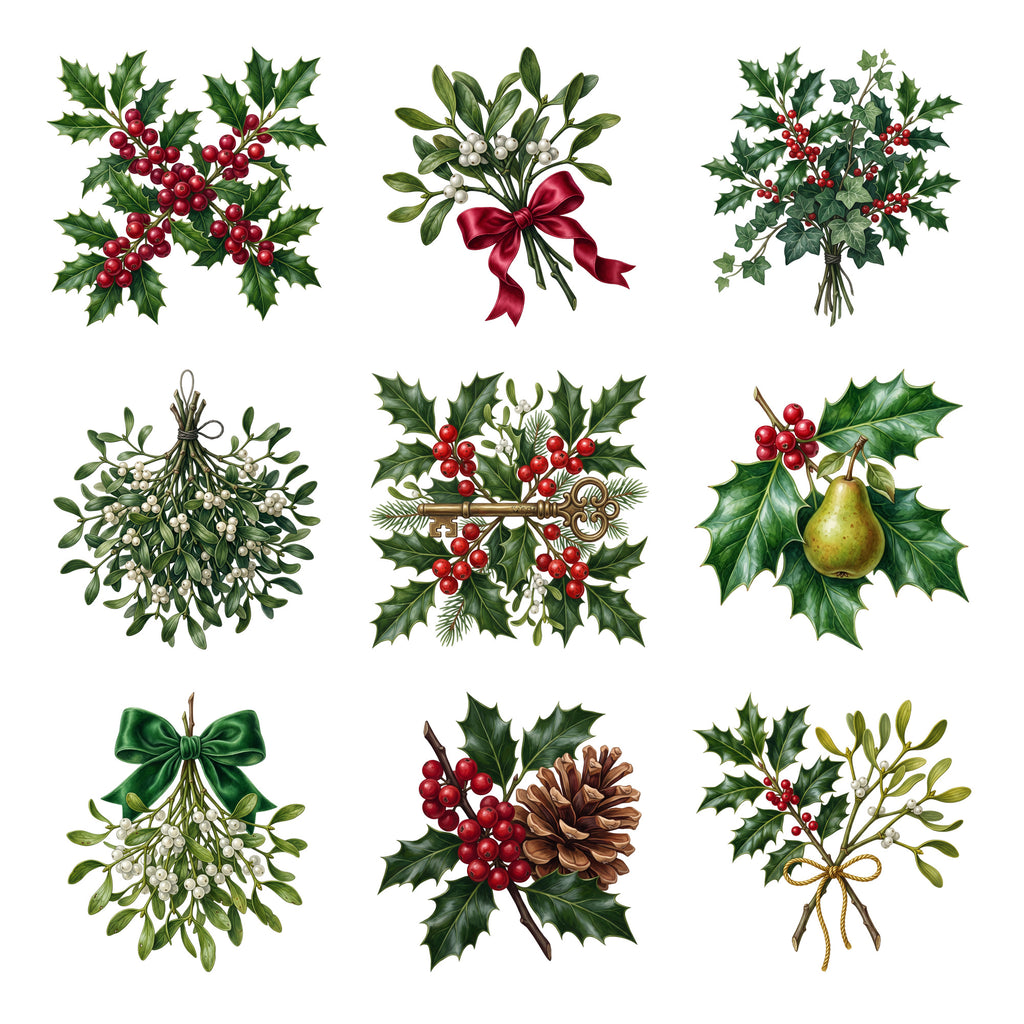 Holly and Mistletoe — Complete assortment