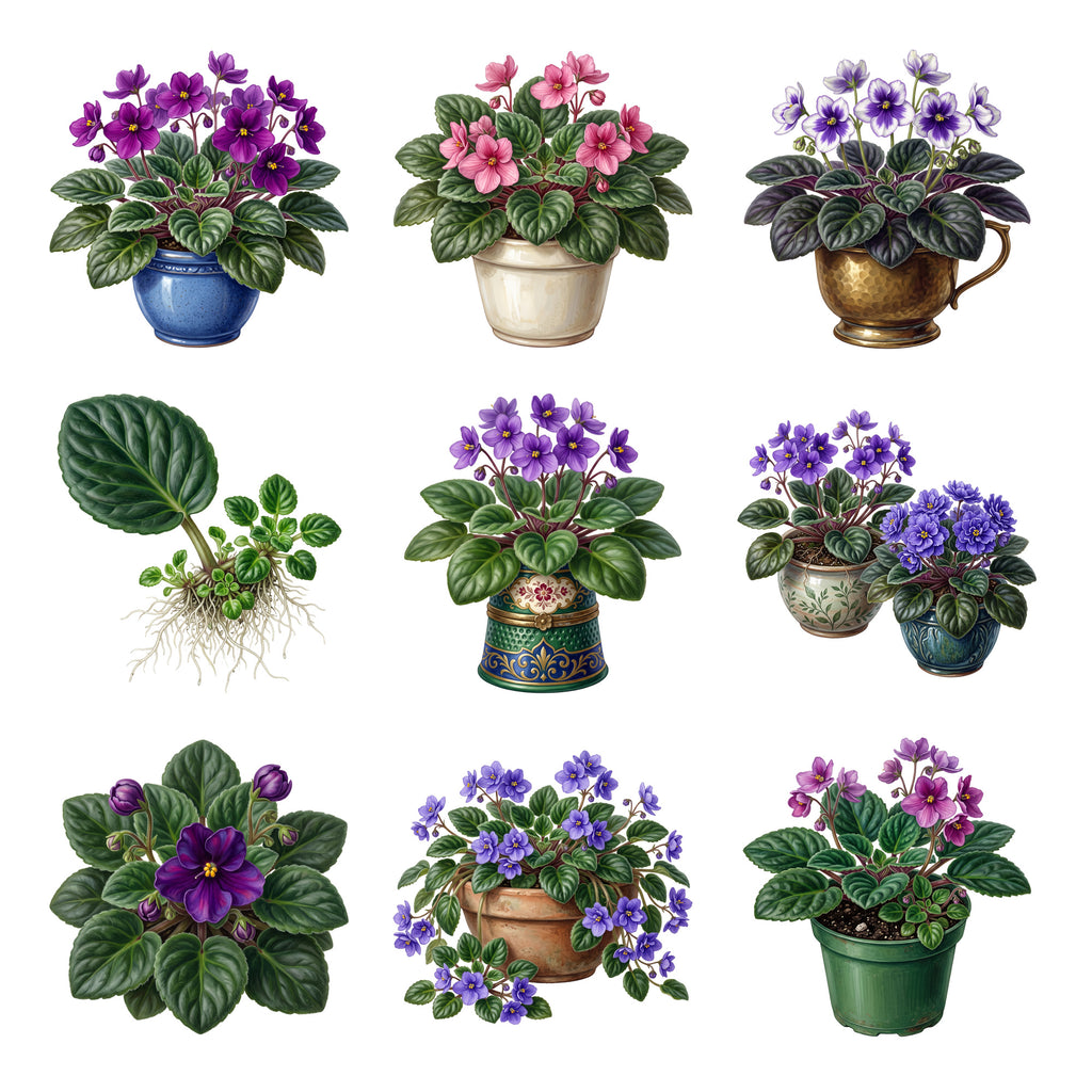 African Violet Pots — Complete assortment