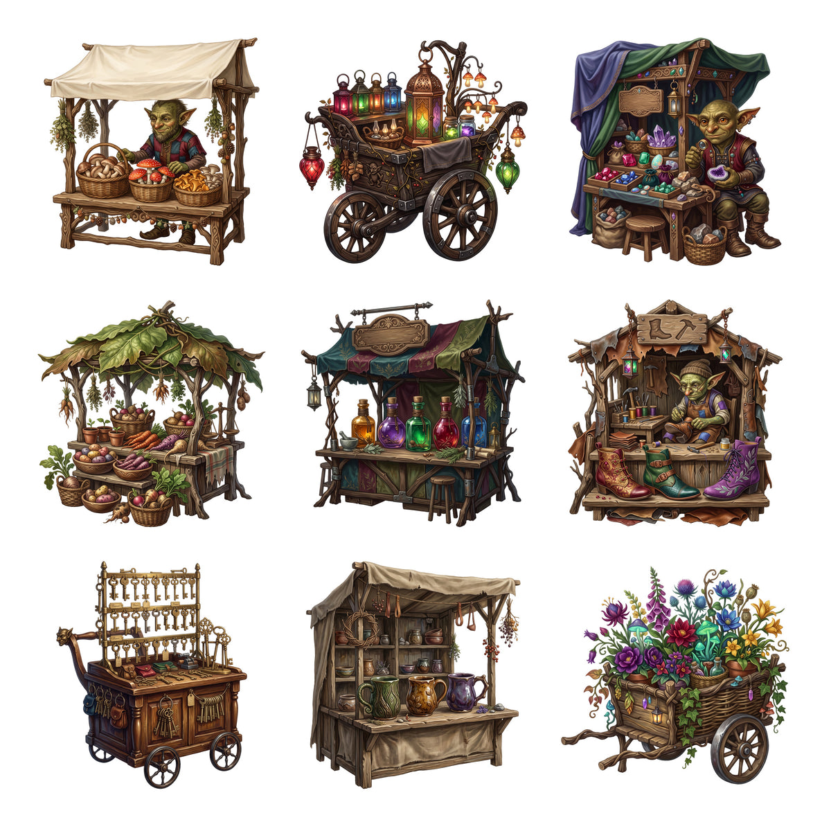 Goblin Market Stalls — Complete assortment