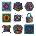 Crochet Granny Squares — Complete assortment