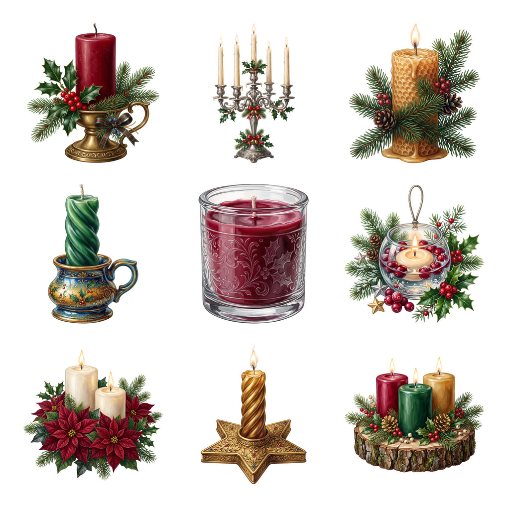 Christmas Candles — Complete assortment