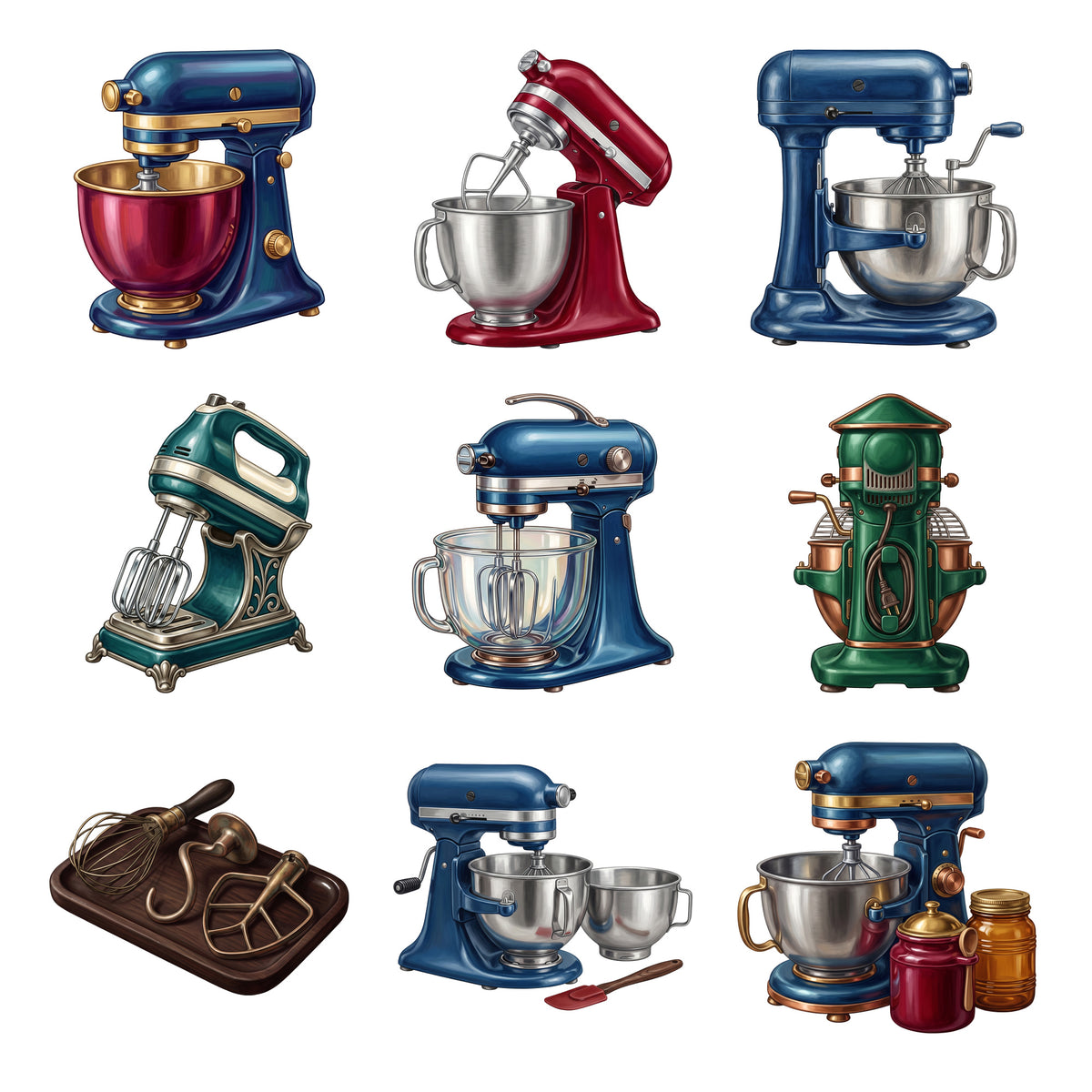 Vintage Stand Mixers — Complete assortment