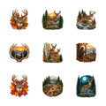 Deer Hunting - Autumn Woods — Complete assortment