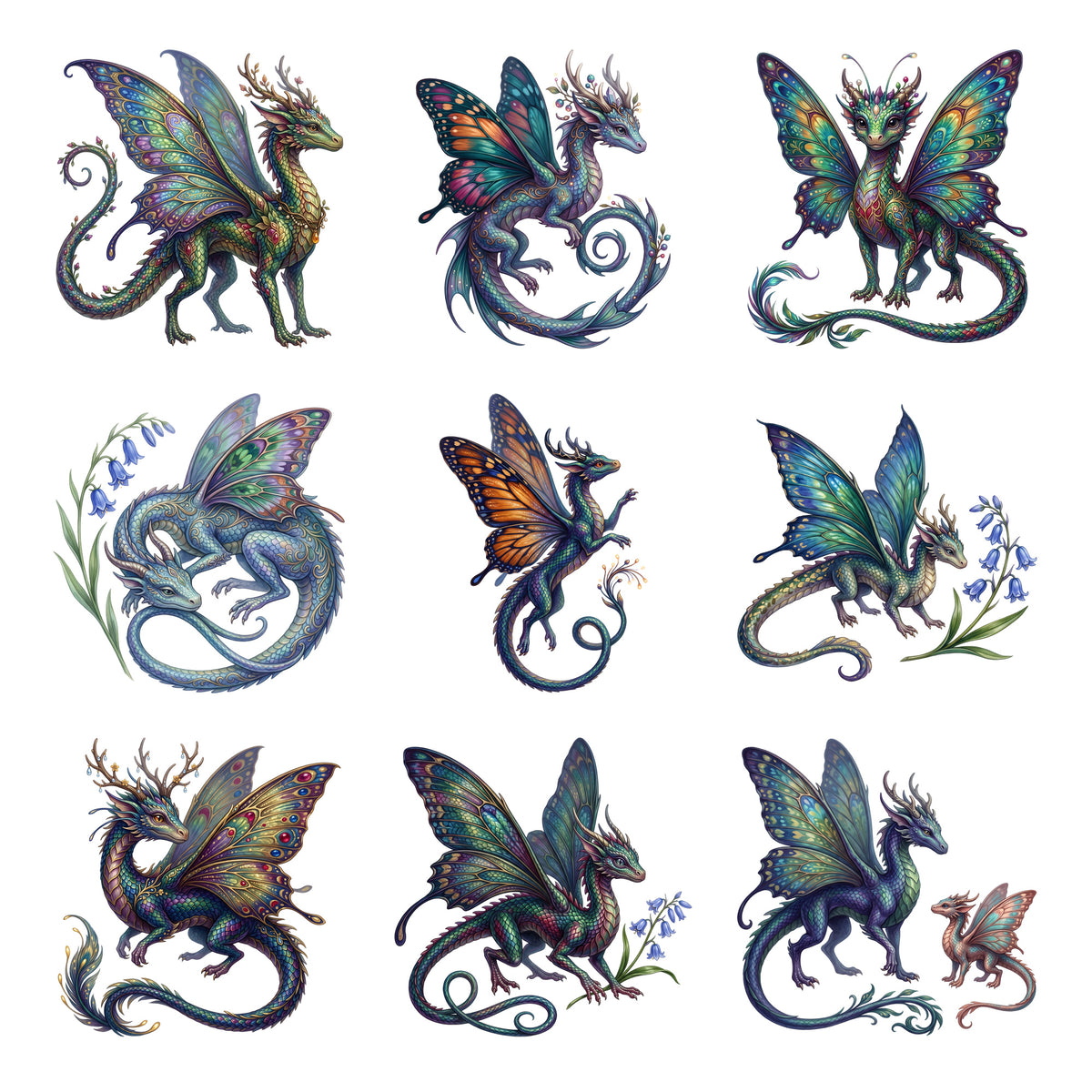 Fairy Dragon Companions — Complete assortment