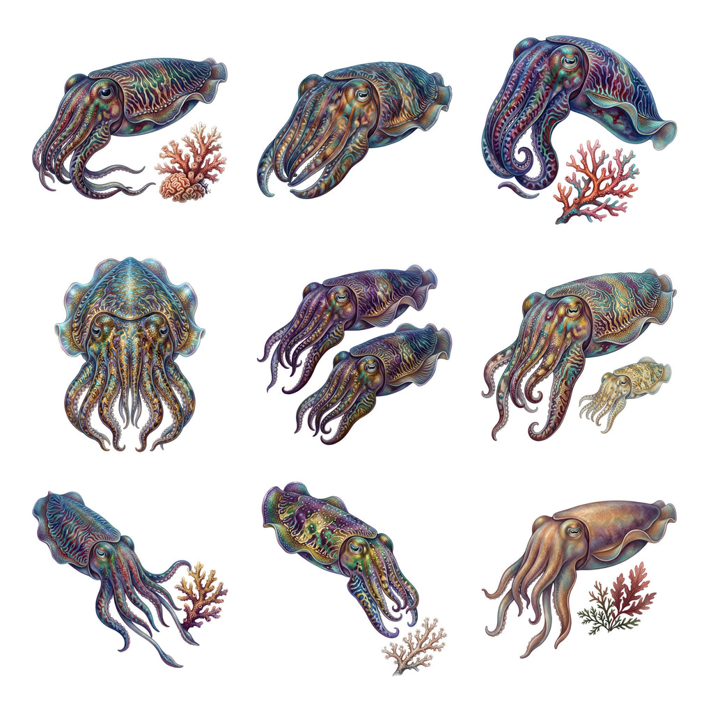 Cuttlefish Color Show — Complete assortment