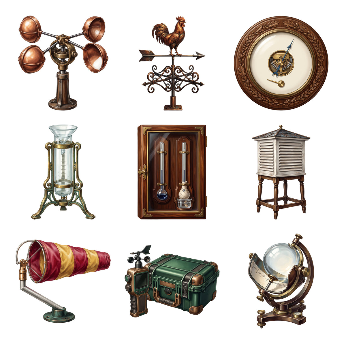 Weather Station Instruments — Complete assortment