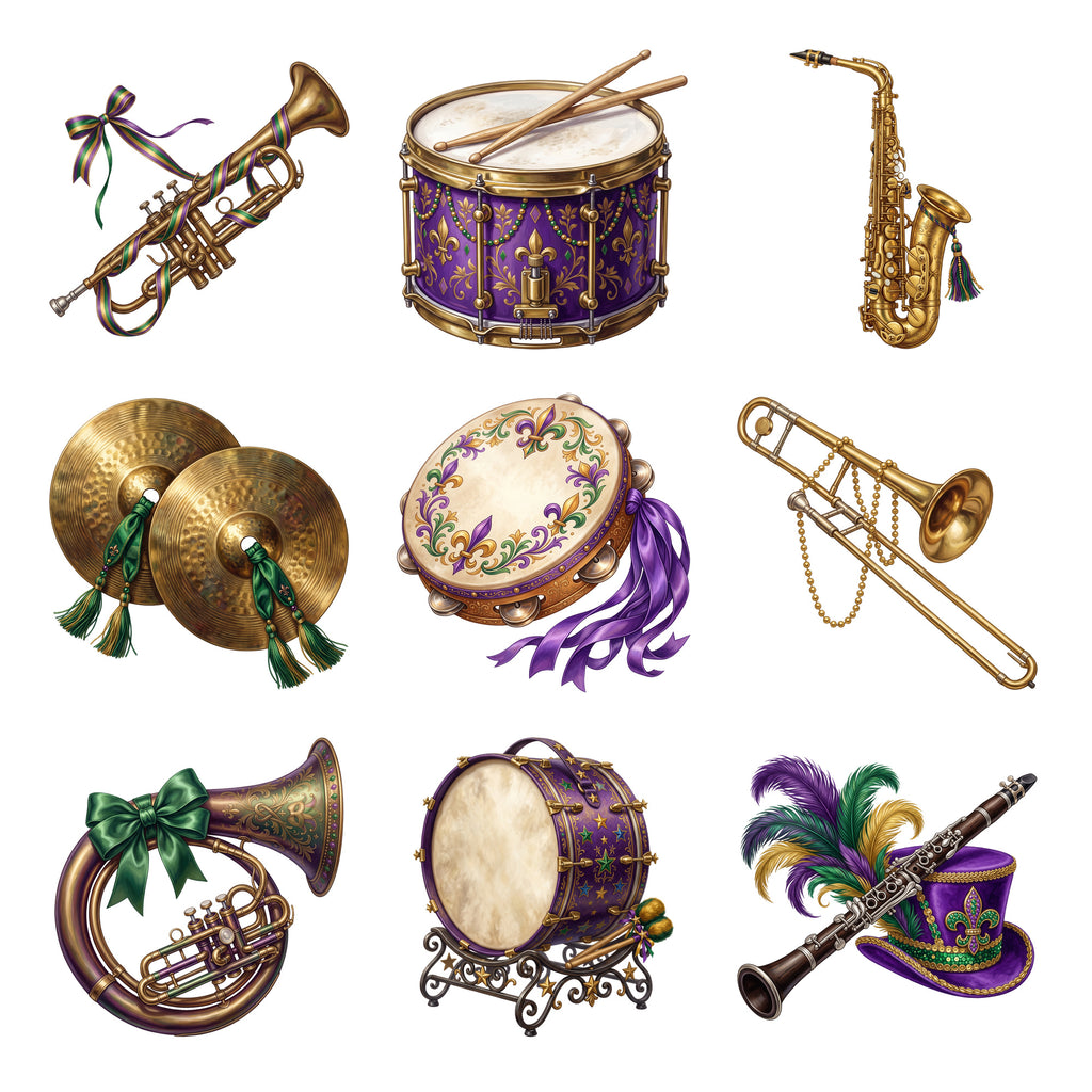 Mardi Gras Parade Instruments — Complete assortment