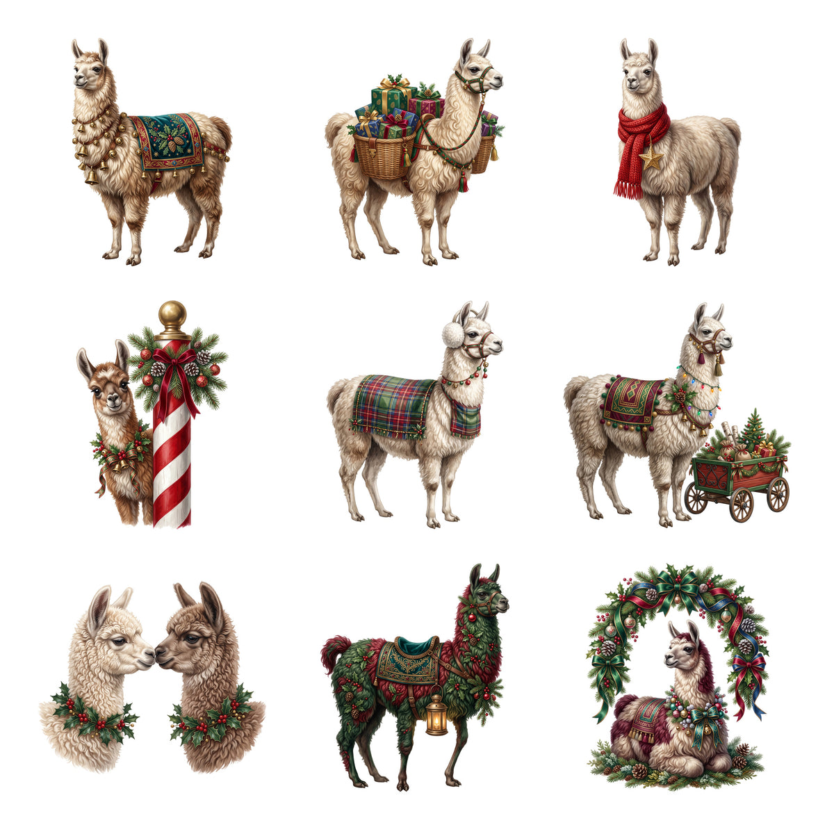 Christmas Llama Parade — Complete assortment