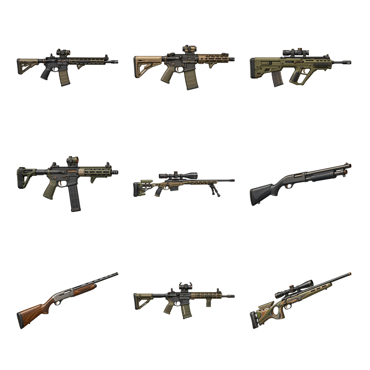 Firearms - Modern Range — Complete assortment
