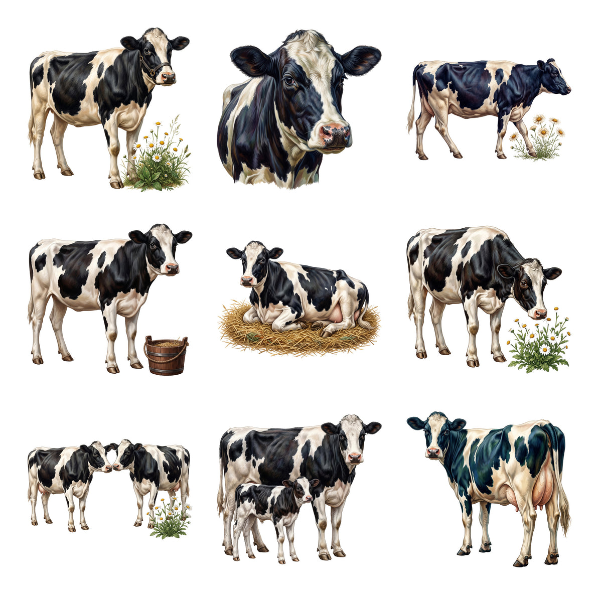 Holstein Dairy Cows — Complete assortment