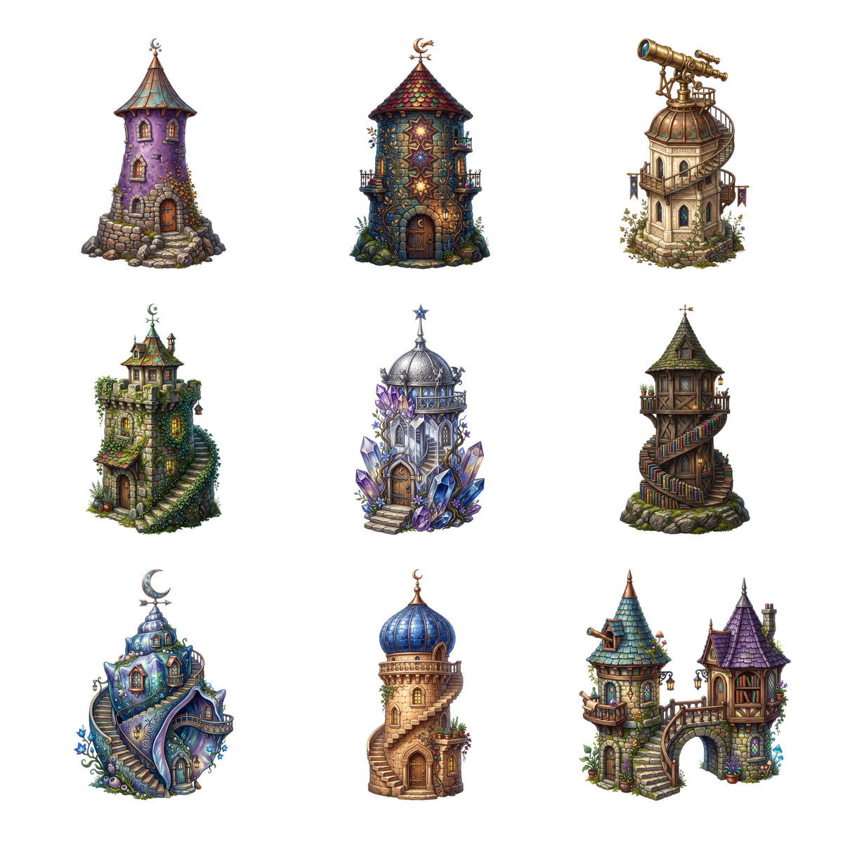 Tiny Wizard Towers — Complete assortment