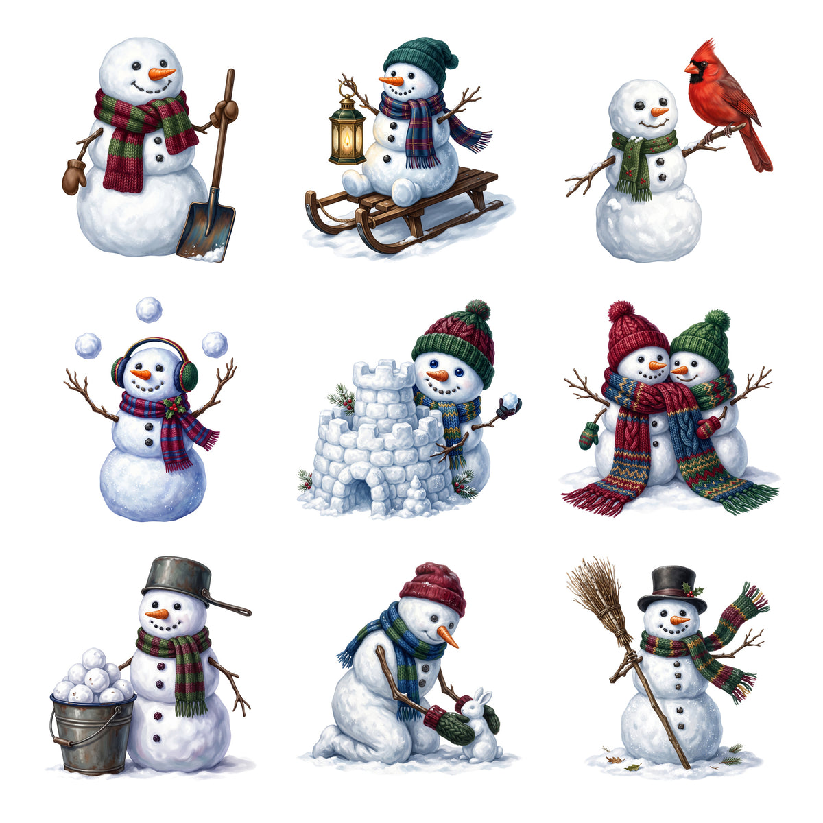 Snowman Snow Day — Complete assortment
