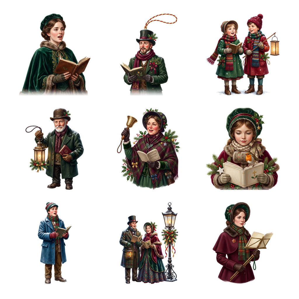 Victorian Christmas Carolers — Complete assortment