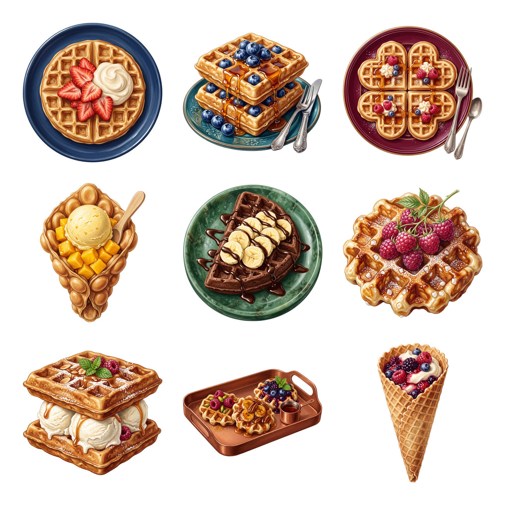 Waffle Dessert Bar — Complete assortment