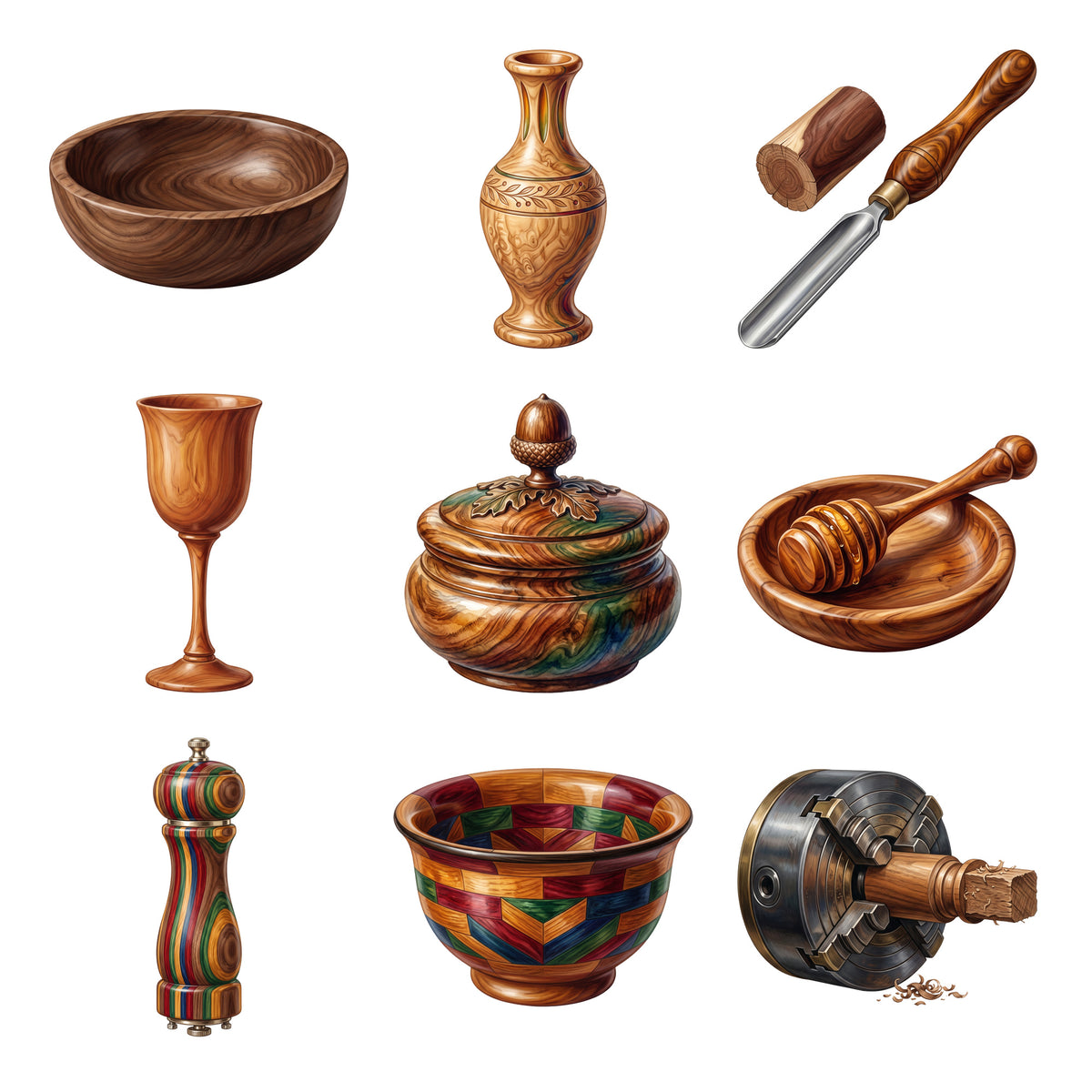 Woodturning Studio — Complete assortment