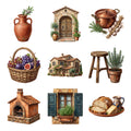 Tuscan Farmhouse Objects — Complete assortment