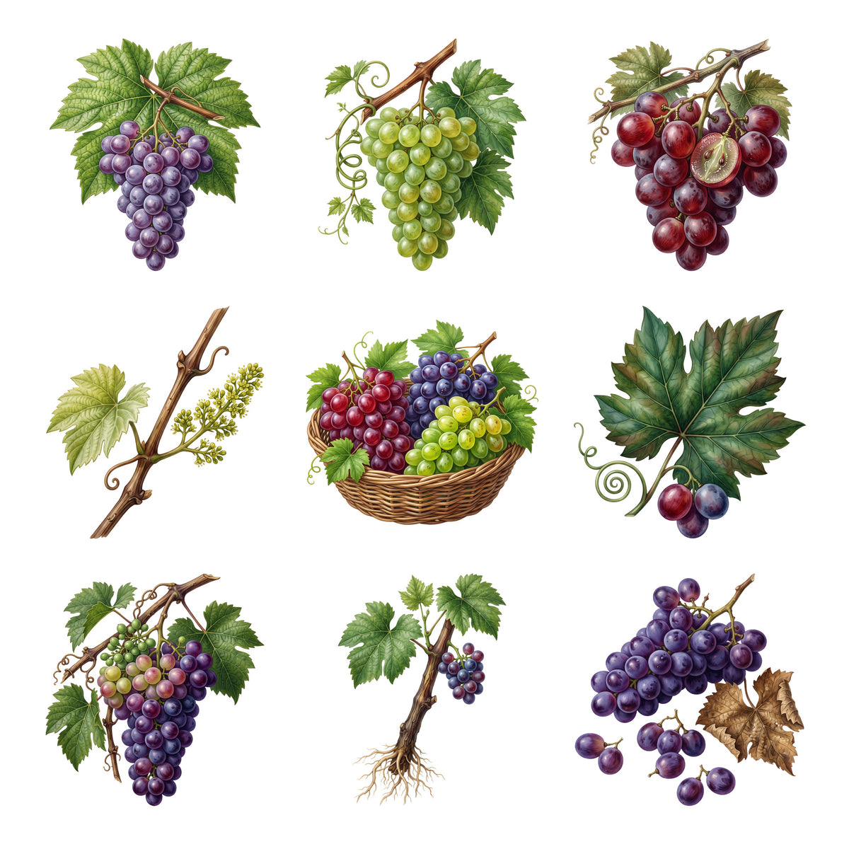 Grape Vines — Complete assortment