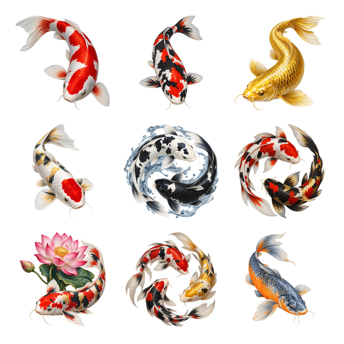 Koi Fish - Garden Jewels — Complete assortment