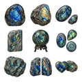 Labradorite Flash Stones — Complete assortment