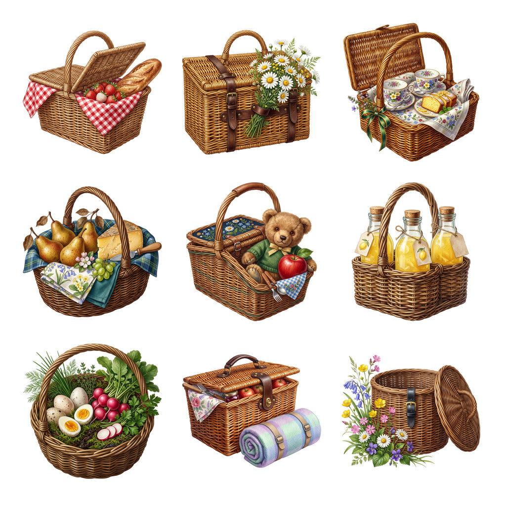 Spring Picnic Baskets — Complete assortment
