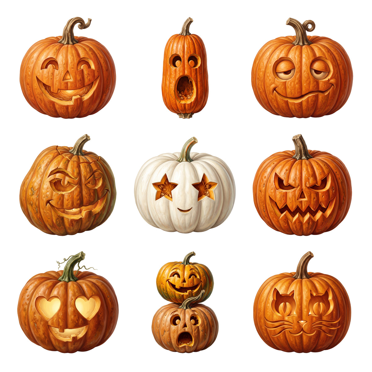Pumpkin Carving Faces — Complete assortment