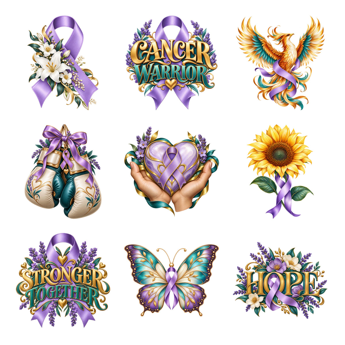Cancer Support - Strength and Hope — Complete assortment