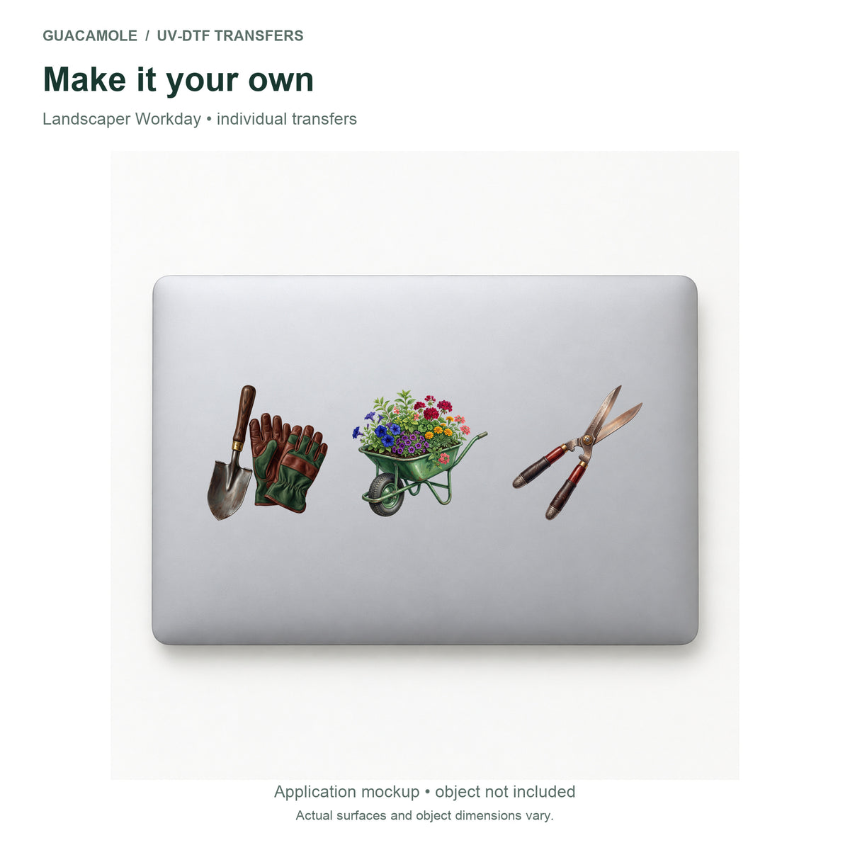 Landscaper Workday — Three designs on a laptop
