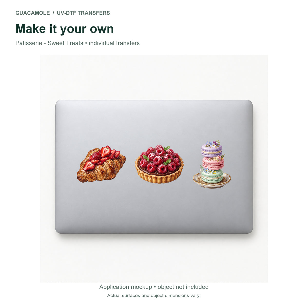 Patisserie - Sweet Treats — Three designs on a laptop