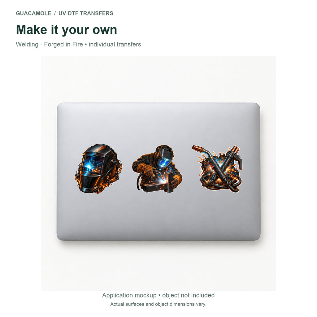 Welding - Forged in Fire — Three designs on a laptop
