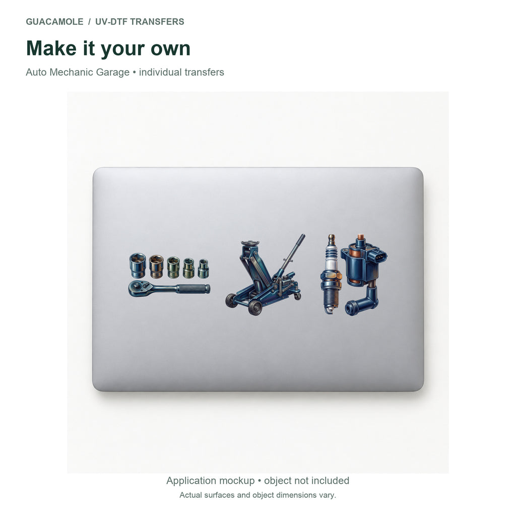 Auto Mechanic Garage — Three designs on a laptop