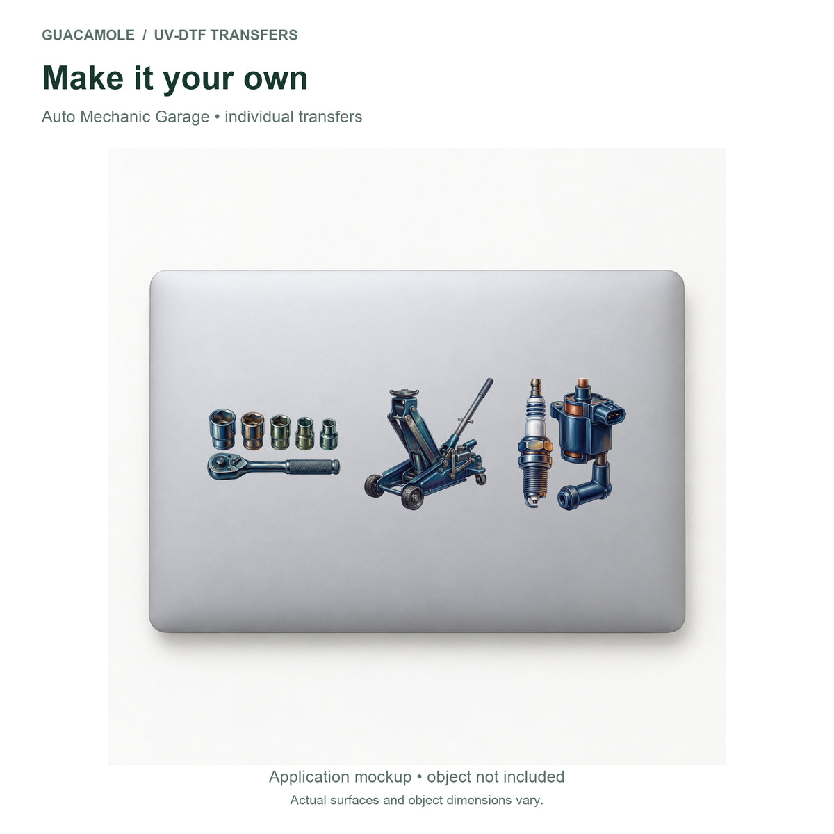 Auto Mechanic Garage — Three designs on a laptop