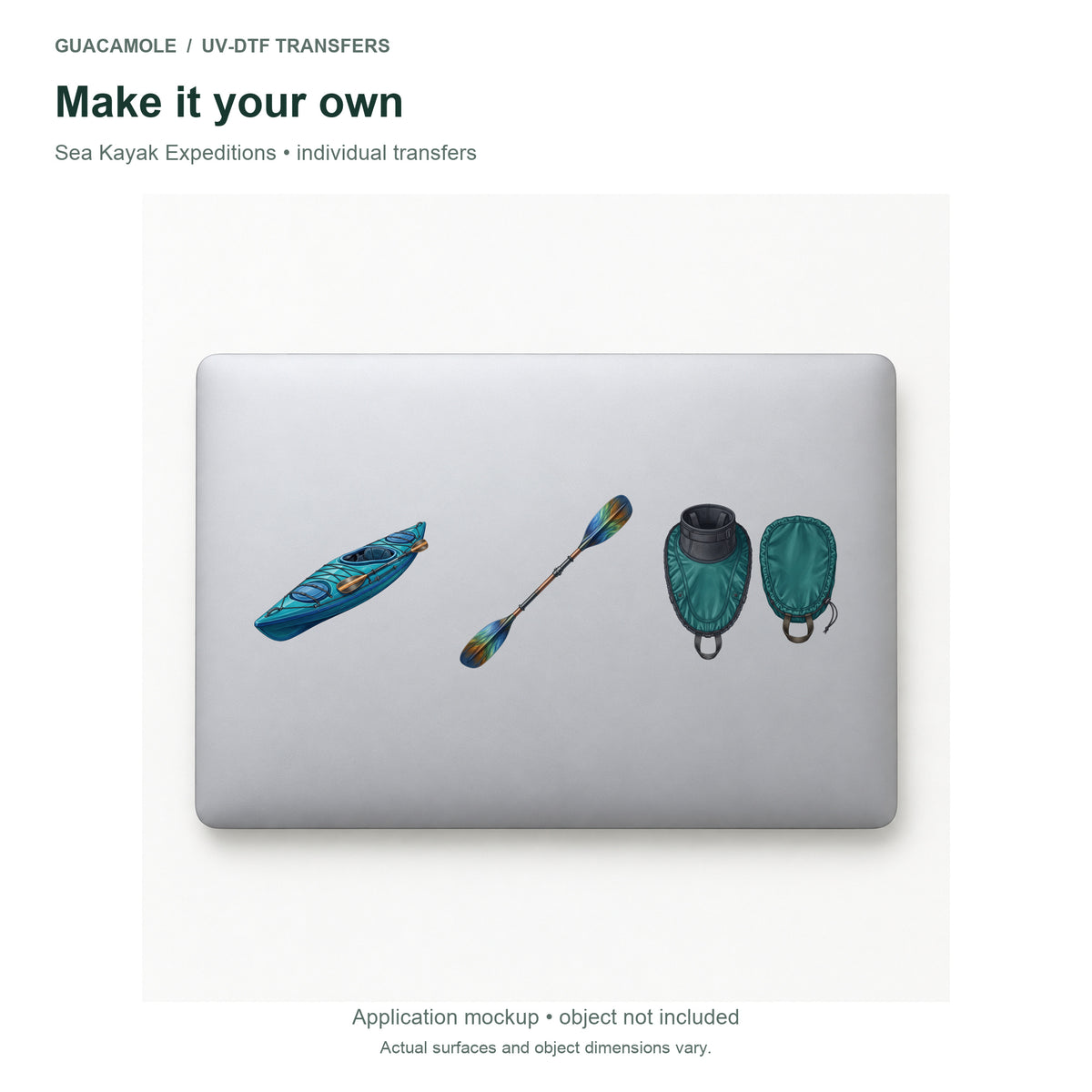Sea Kayak Expeditions — Three designs on a laptop
