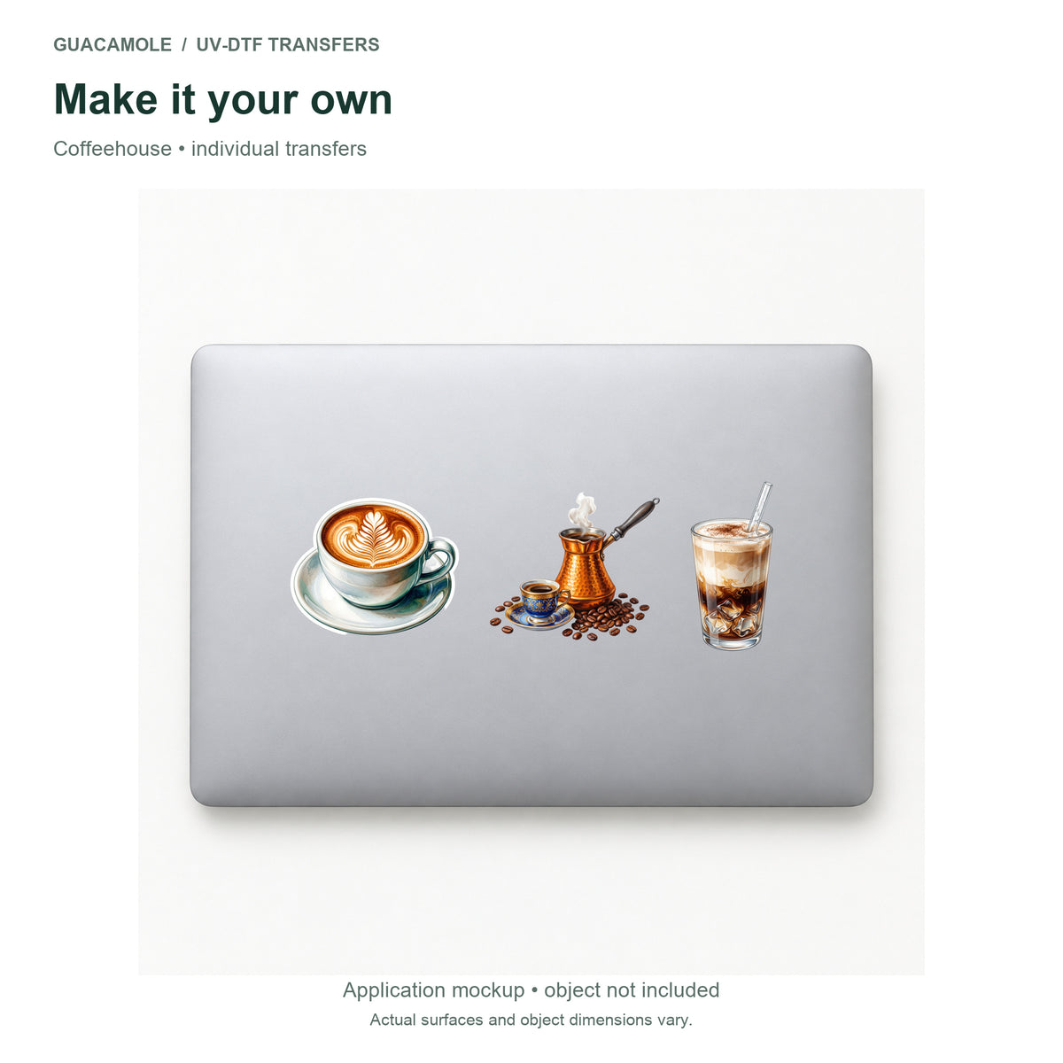 Coffeehouse — Three designs on a laptop