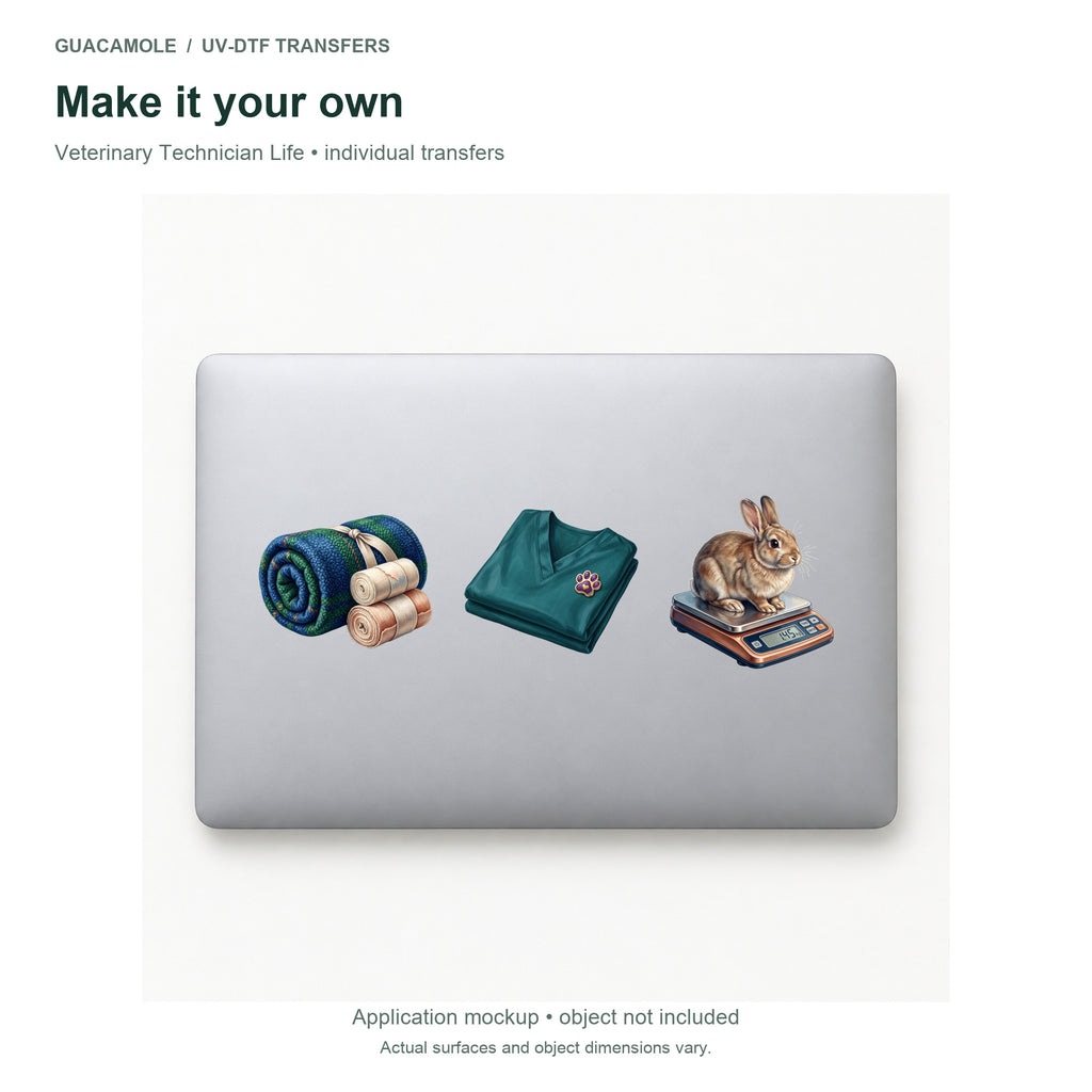 Veterinary Technician Life — Three designs on a laptop