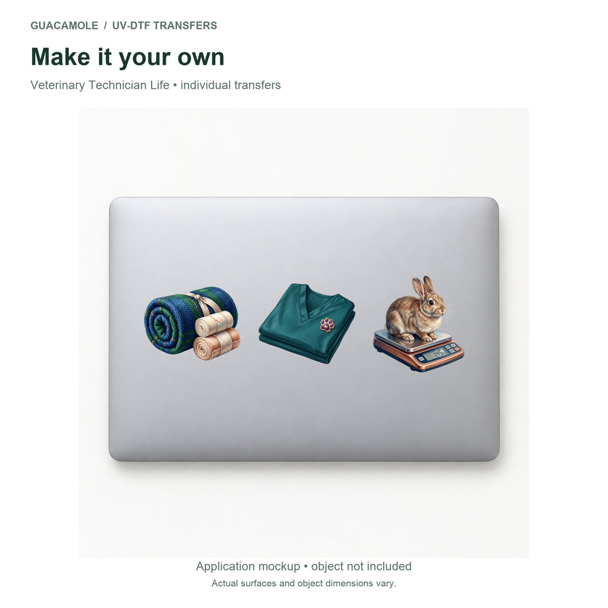 Veterinary Technician Life — Three designs on a laptop