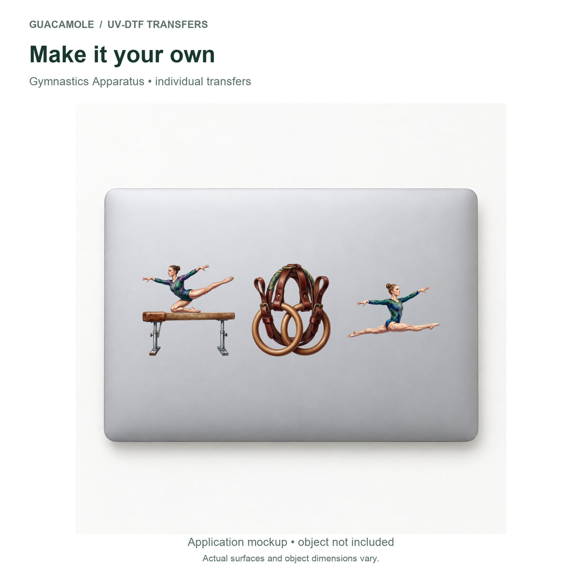 Gymnastics Apparatus — Three designs on a laptop