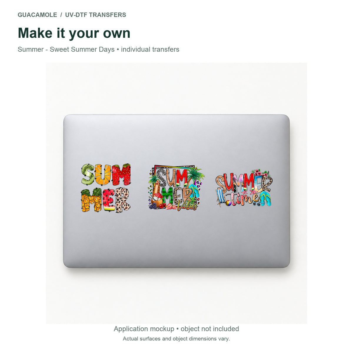Summer - Sweet Summer Days — Three designs on a laptop