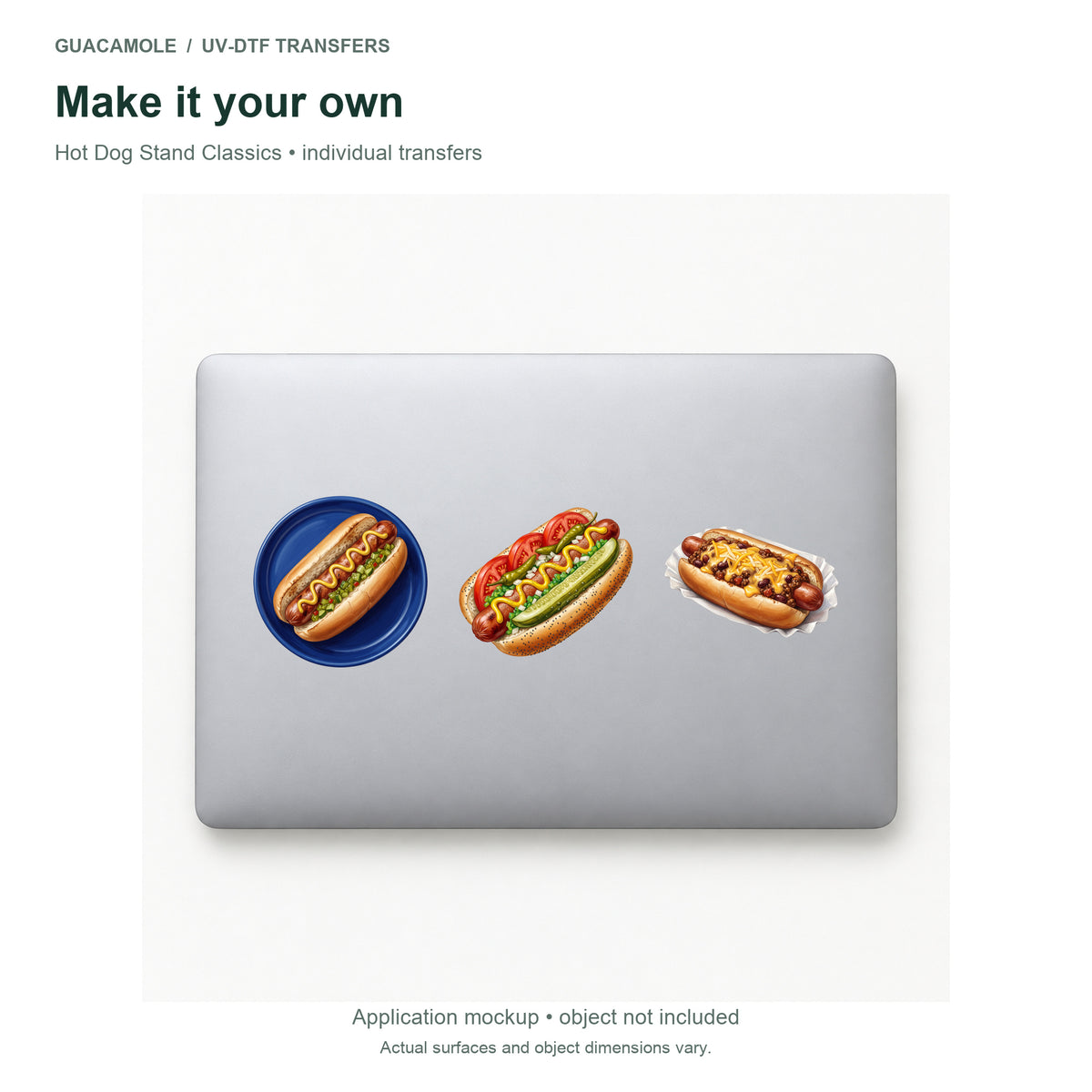 Hot Dog Stand Classics — Three designs on a laptop