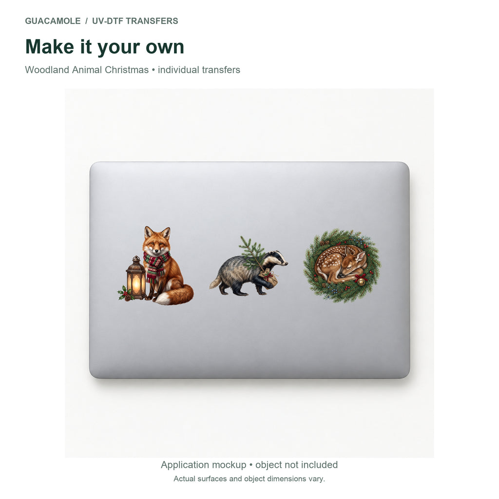 Woodland Animal Christmas — Three designs on a laptop