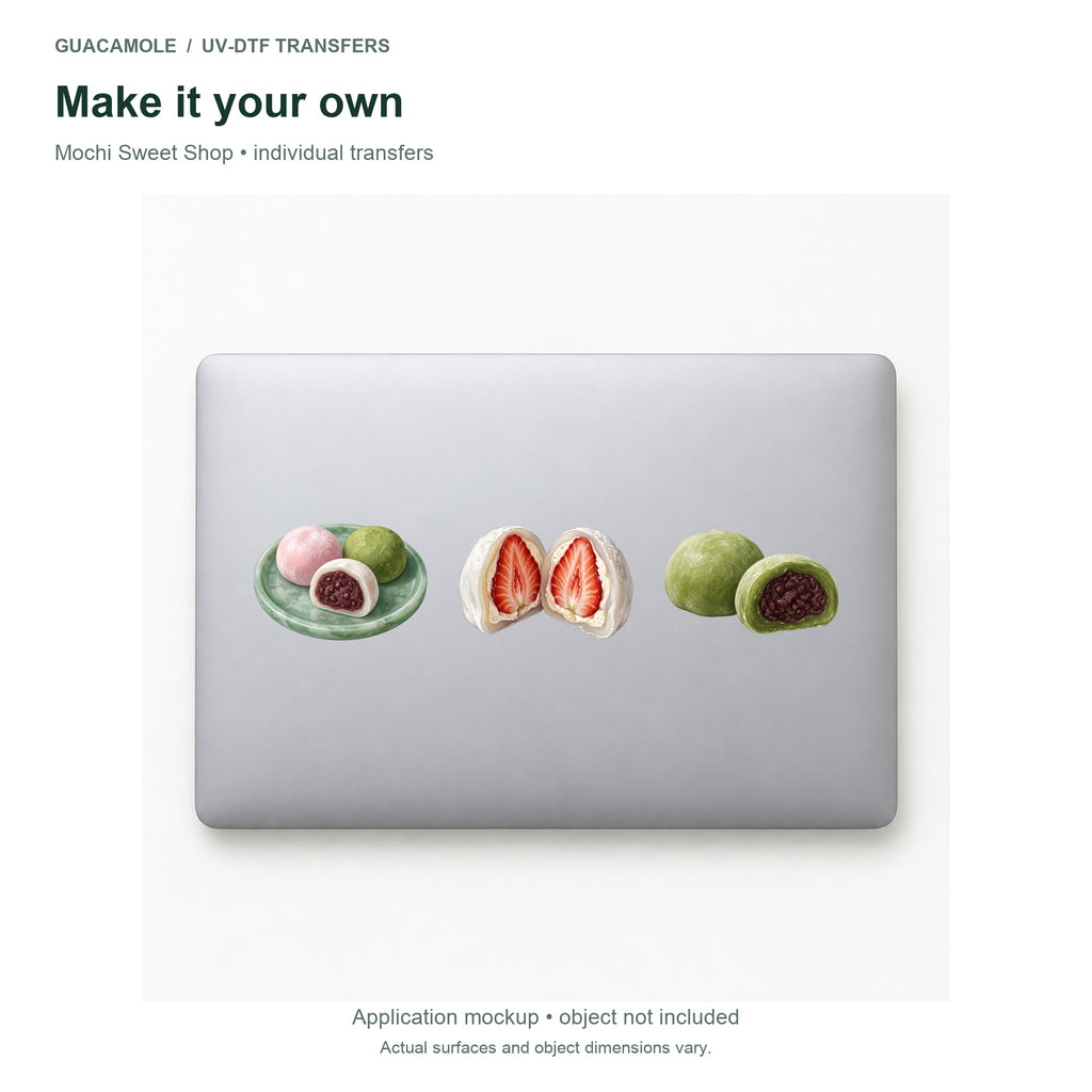Mochi Sweet Shop — Three designs on a laptop