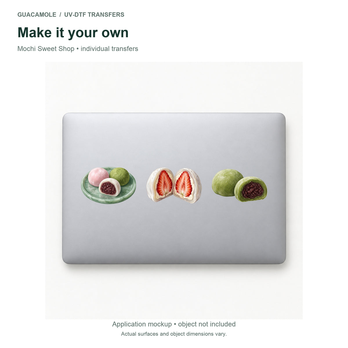 Mochi Sweet Shop — Three designs on a laptop