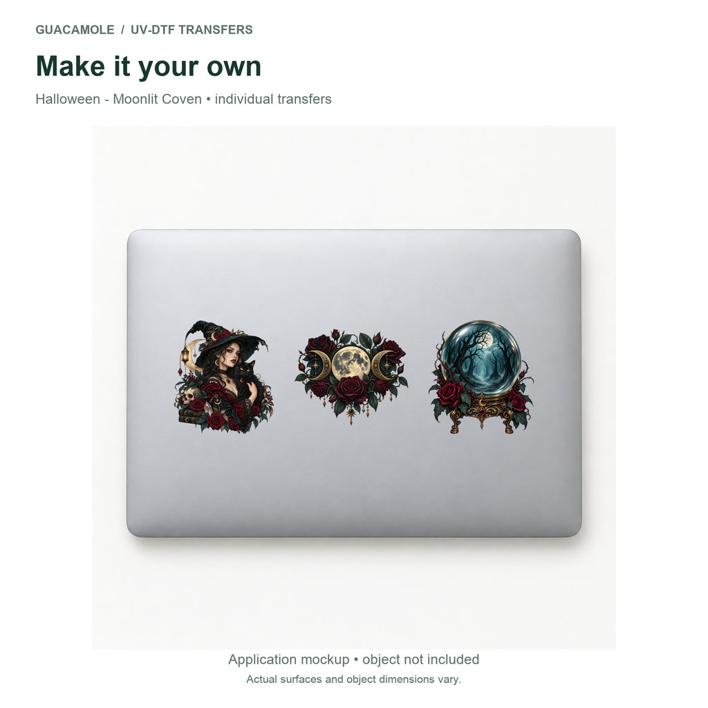Halloween - Moonlit Coven — Three designs on a laptop