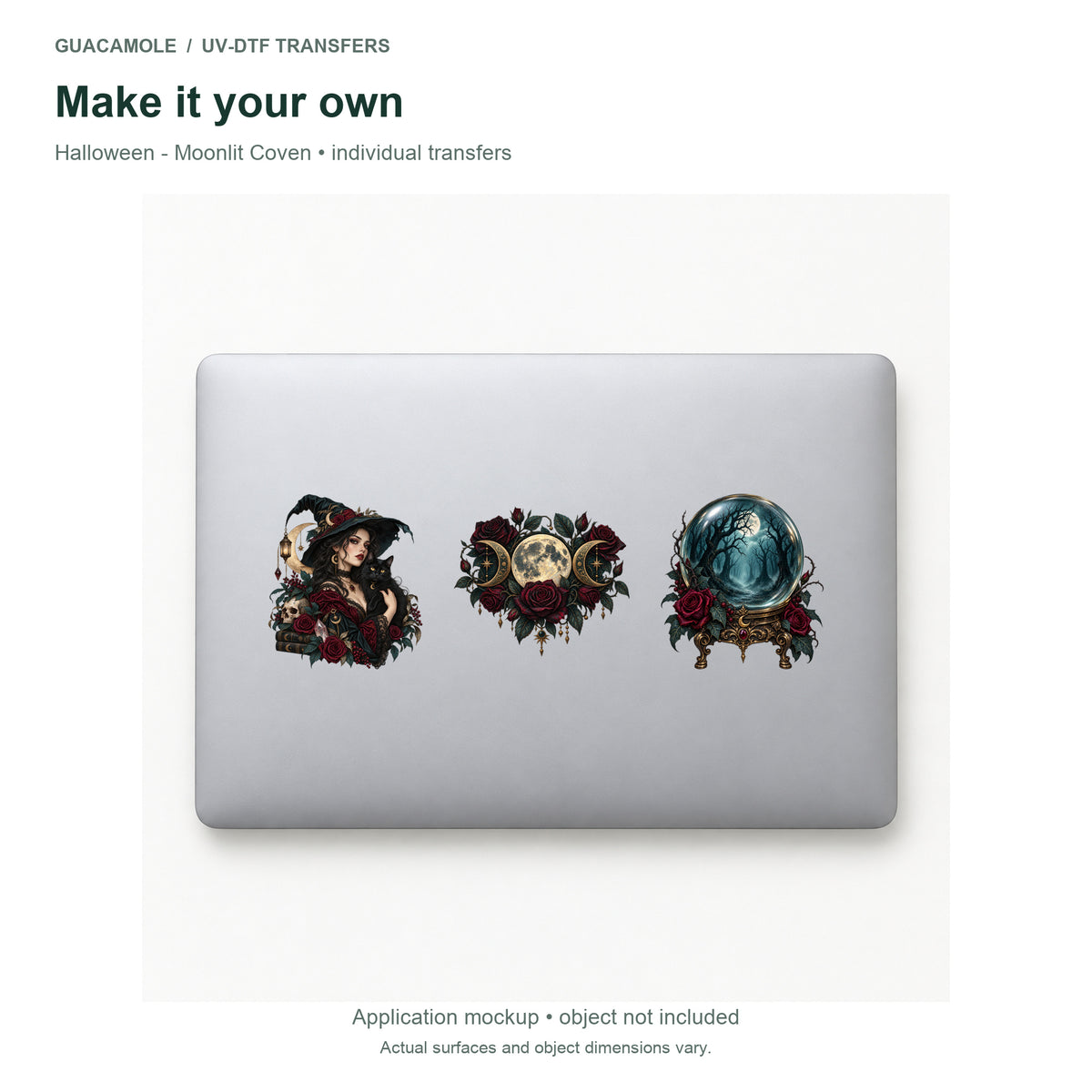 Halloween - Moonlit Coven — Three designs on a laptop
