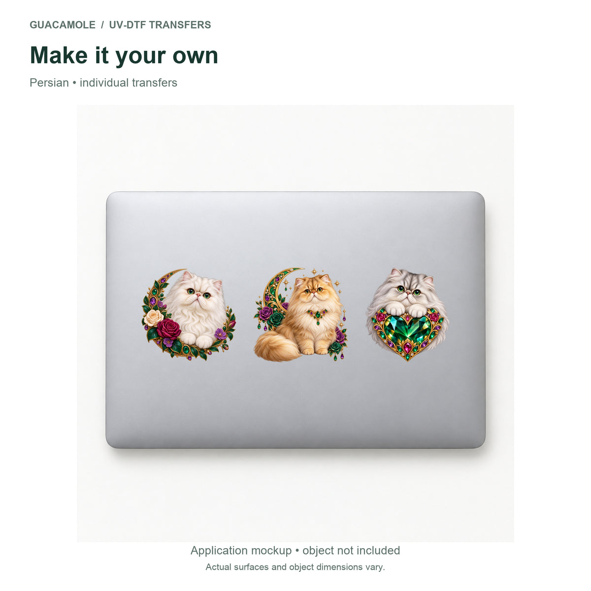 Persian — Three designs on a laptop