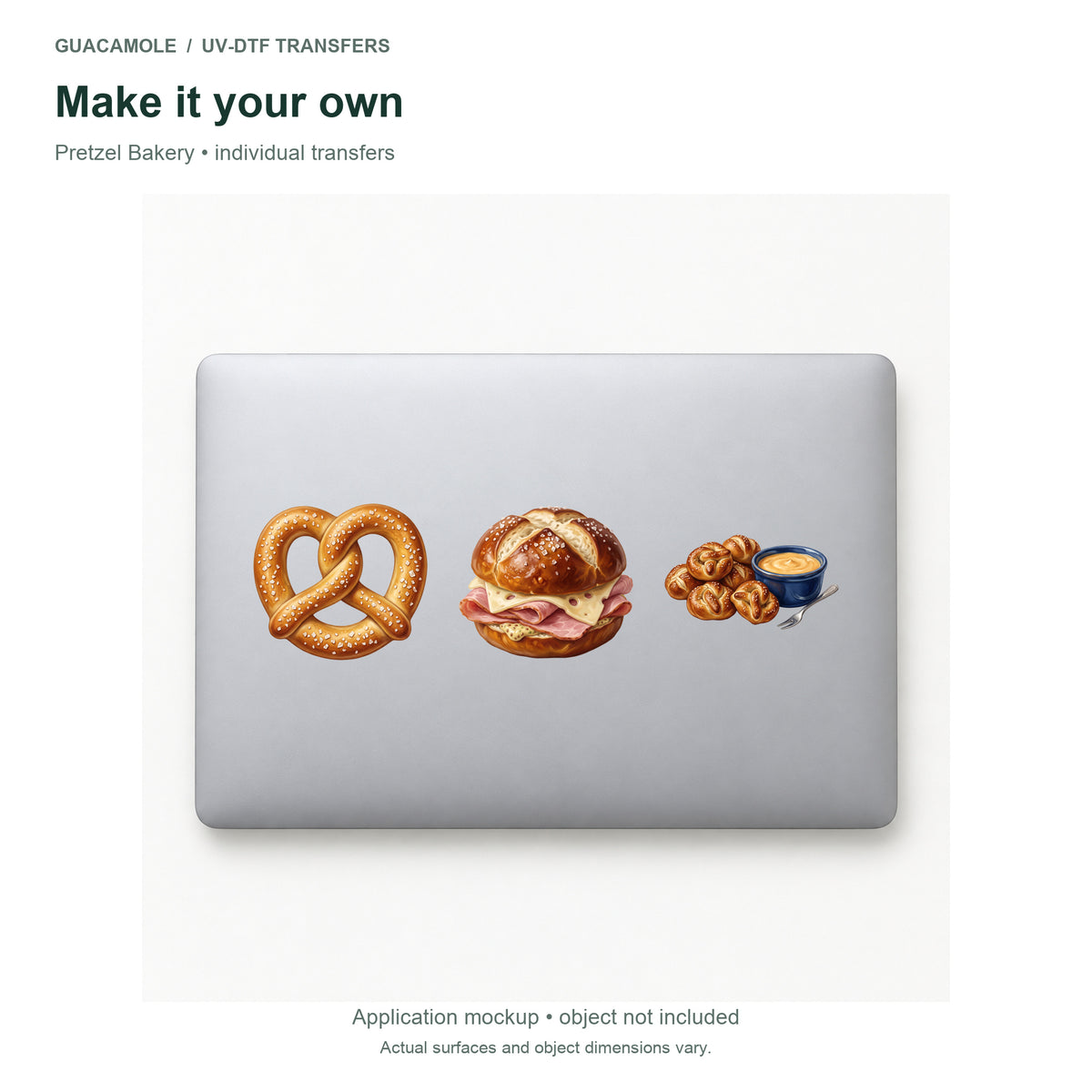 Pretzel Bakery — Three designs on a laptop
