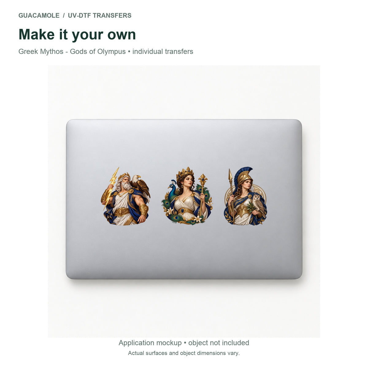 Greek Mythos - Gods of Olympus — Three designs on a laptop